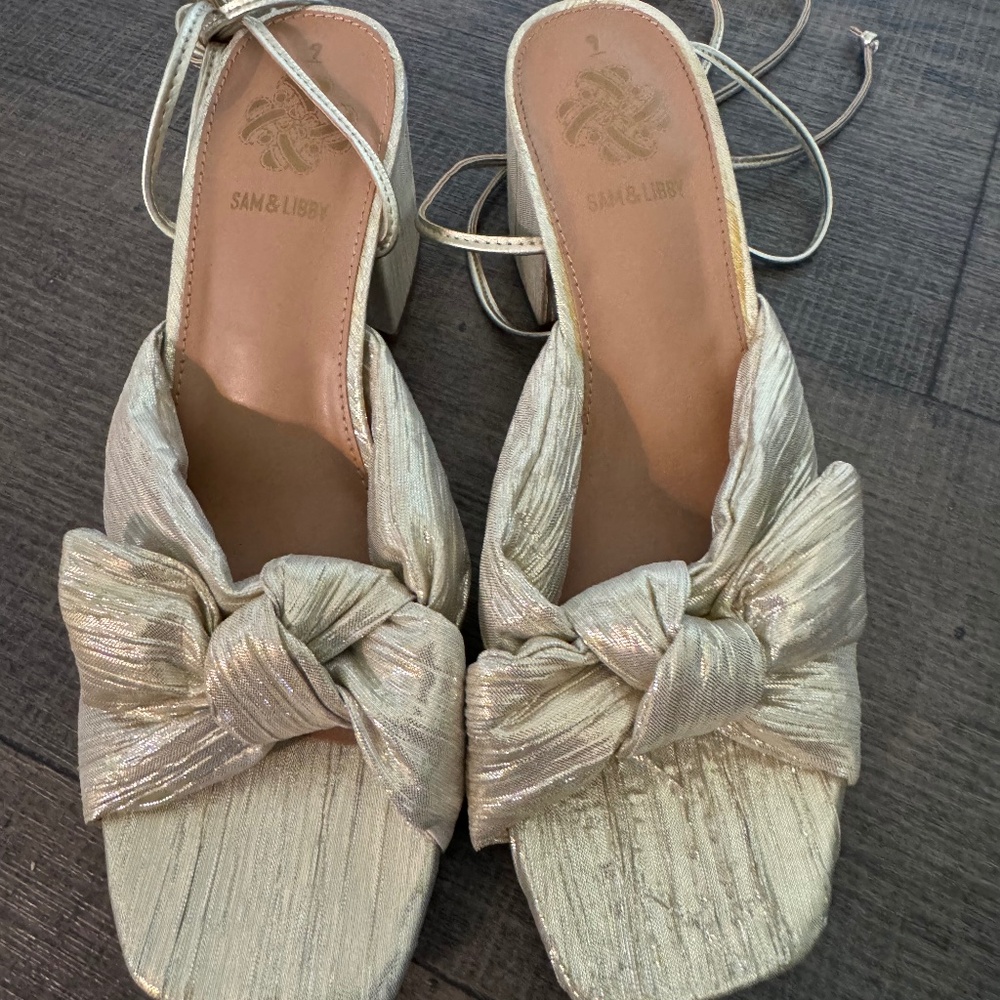 Golden sandals